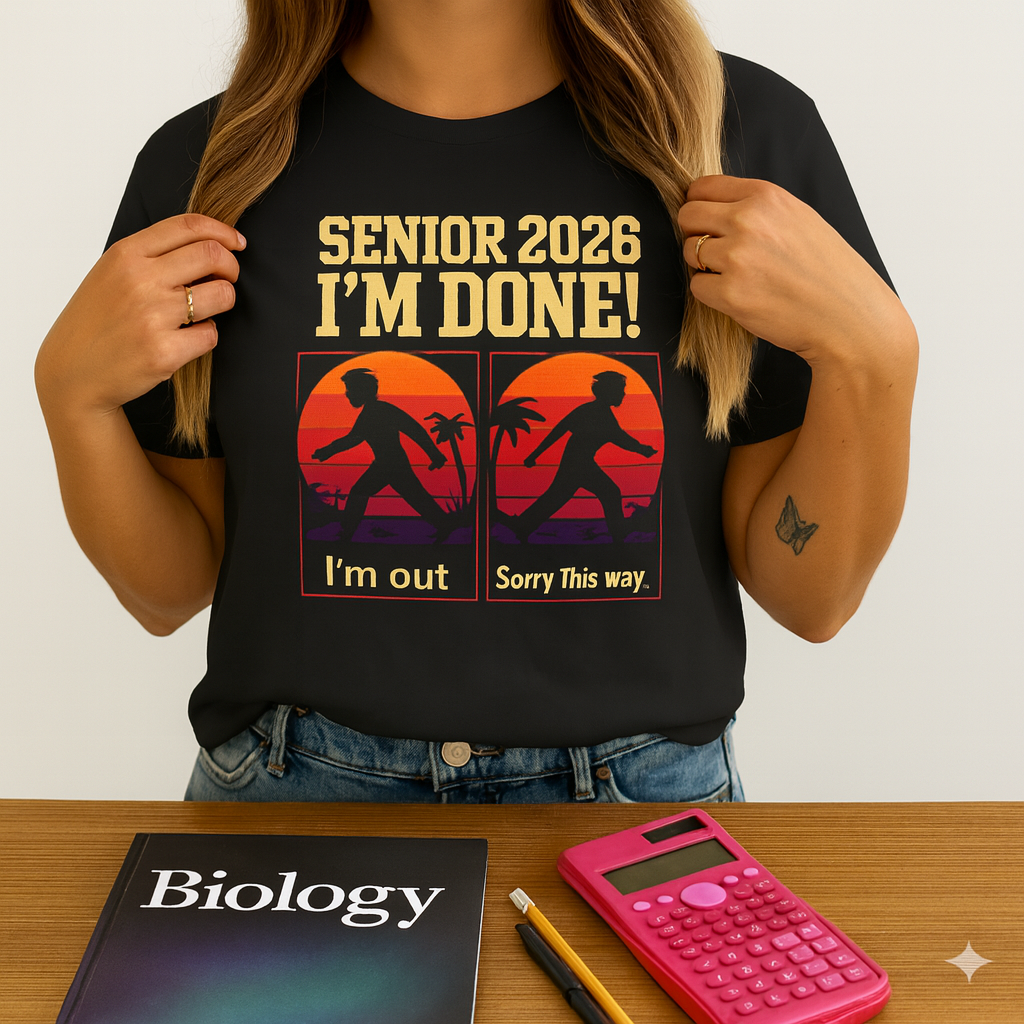 Senior 2026 "I'm Done!" T-Shirt — Unisex tee