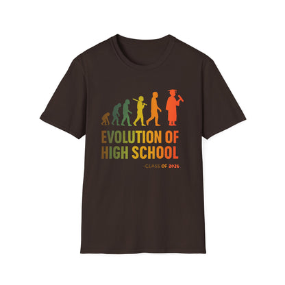 Evolution of High School T-Shirt – Class of 2026 Graduation Tee