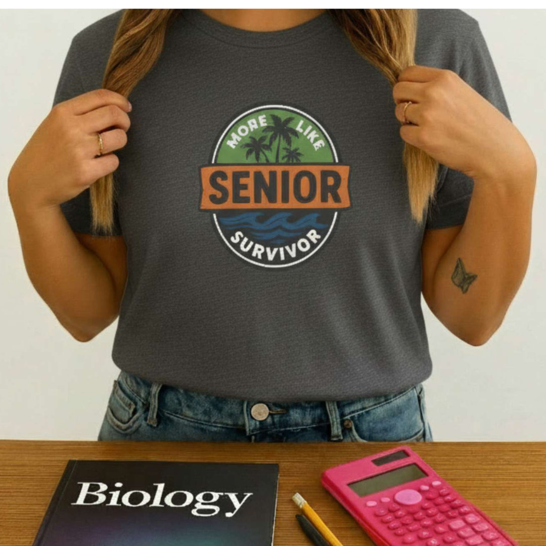 Senior Survivor T-Shirt — 'More Like Senior Survivor' Graduation Shirt