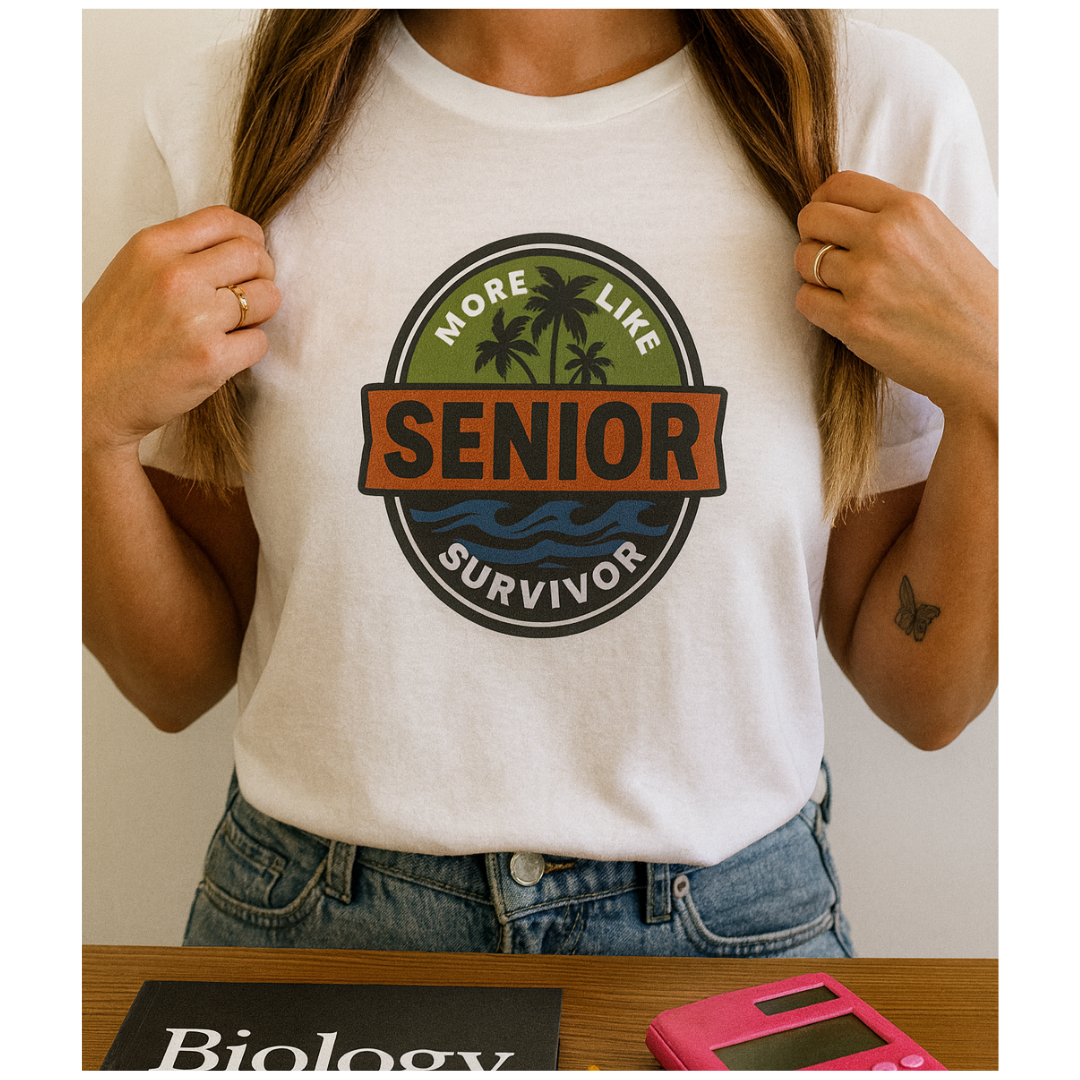 Senior Survivor T-Shirt — 'More Like Senior Survivor' Graduation Shirt