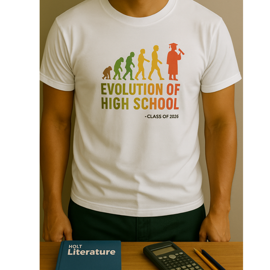 Evolution of High School T-Shirt – Unisex Tee