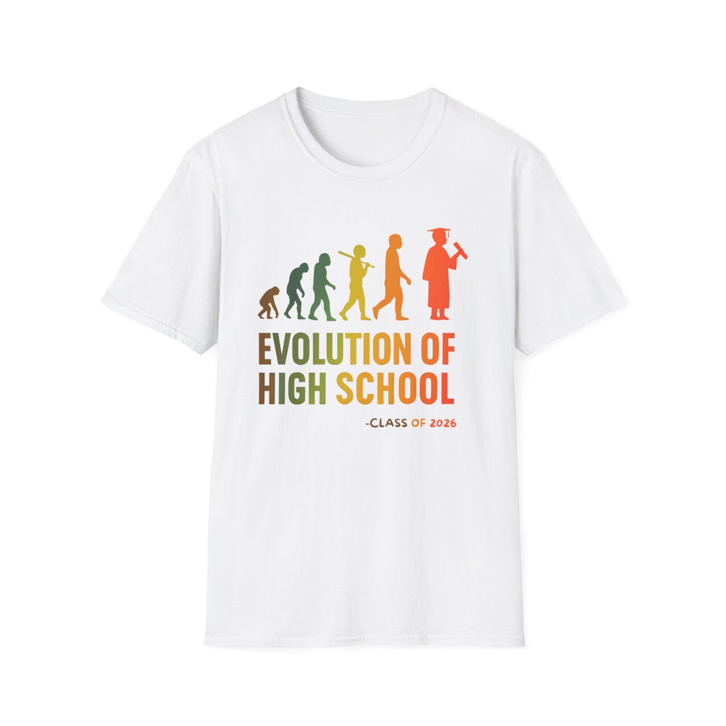 Evolution of High School T-Shirt – Class of 2026 Graduation Tee
